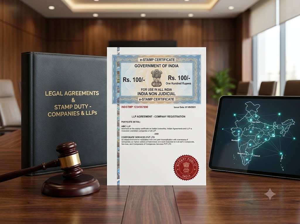 State-Wise & Capital-Wise Stamp Duty Guide: Companies & LLPs (MoA, AoA & Form 3)