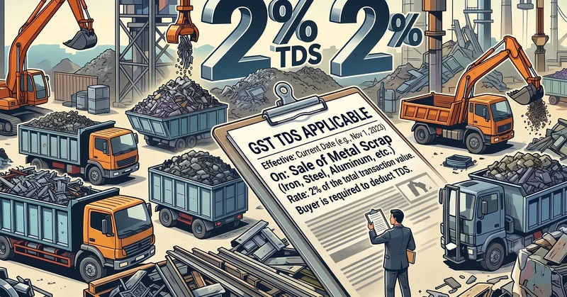 GST TDS on Sale of Metal Scrap W.E.F 10.10.2024