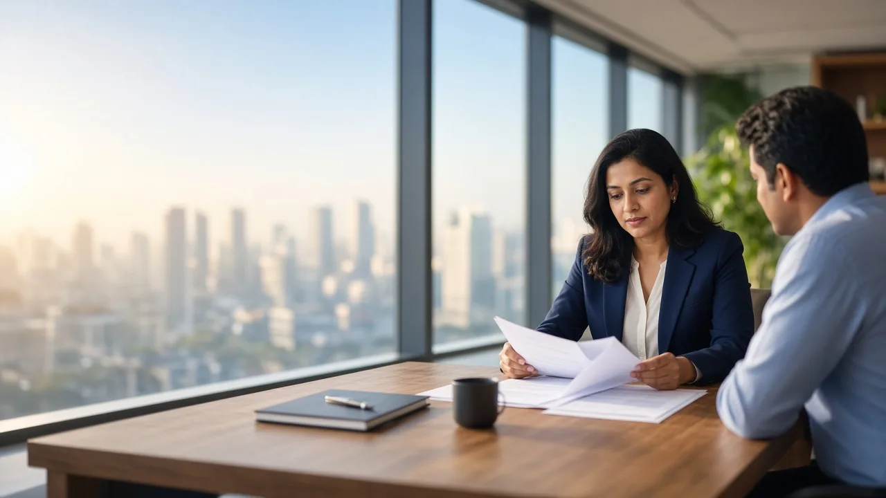 TaxAstro advisors meeting with a client